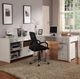 Parker House® Boca 4-Piece Cottage White L-Shaped Office Desk with Credenza and Lateral File Set -1