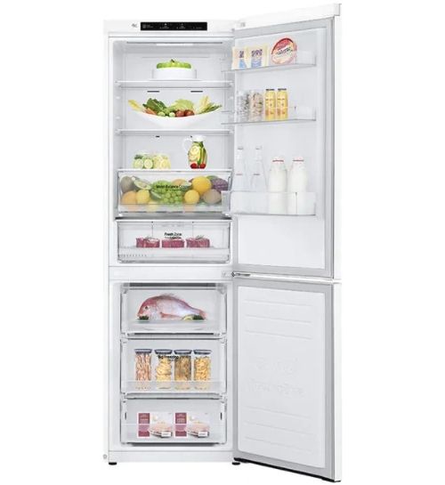 LG 11.9 Cu. Ft. White Counter Depth Bottom Freezer Refrigerator-1