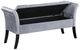 Coaster® Farrah Silver Rolled Arms Storage Bench-1