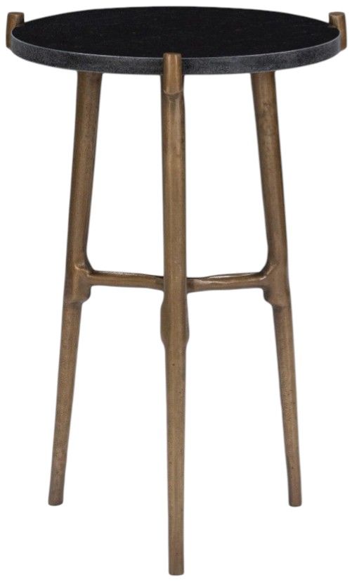 Classic Home Halley Black/Brown Accent Table -1