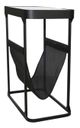 Sagebrook Home Black 22" Metal Magazine Rack-1