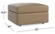 Bassett® Furniture Customizable Beckham Leather Ottoman-1