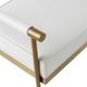 TOV Furniture Diva White Vegan Leather Bench-4