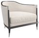 Caracole® Splash of Flash Almost Black/Ivory Accent Chair-0