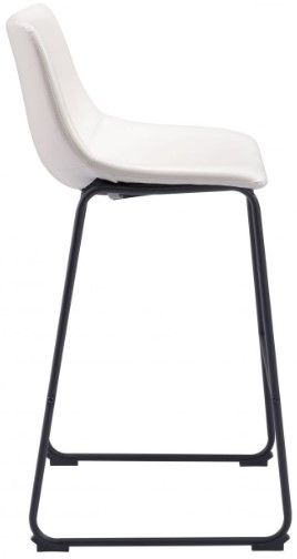 Zuo® Modern Smart 2-Piece Distressed White Bar Chairs-2
