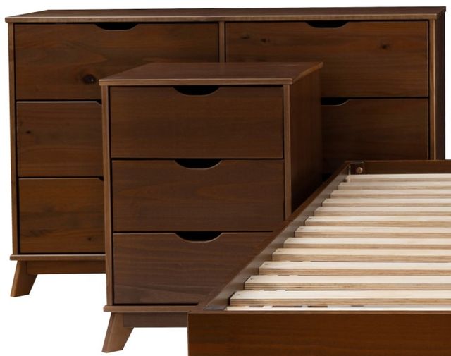 Powell® Portix 4-Piece Walnut Queen Simple Bedroom Set-2