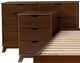 Powell® Portix 4-Piece Walnut Queen Simple Bedroom Set-2