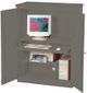 Crate Designs™ Furniture Graphite Lacquer Top Computer Armoire-0