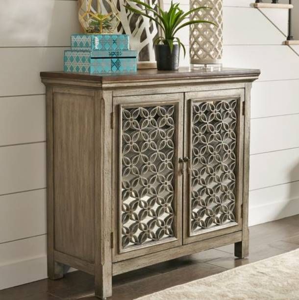 Liberty Furniture Westridge Brown/Wirebrushed Gray Accent Cabinet-1