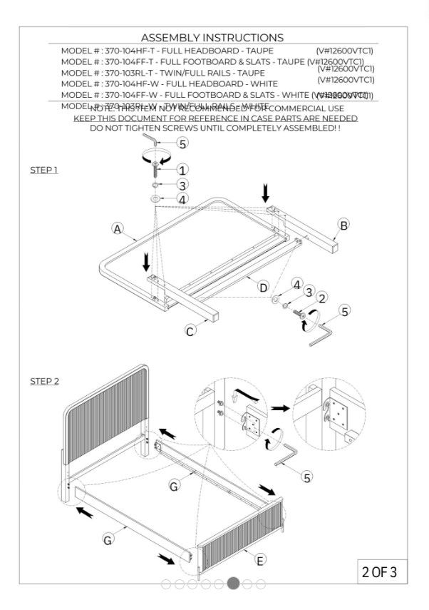 Bernards Stiltz White Twin Youth Panel Bed-3