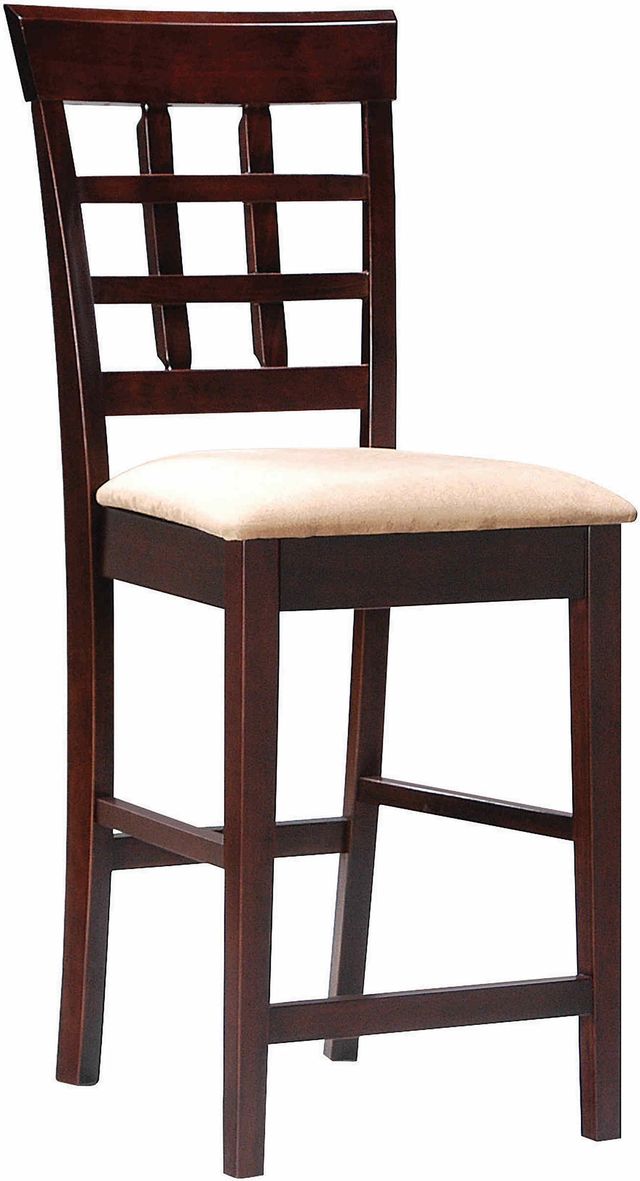 Coaster® Gabriel 7-Piece Beige Storage Counter Height Dining Set with Cappuccino Base-2