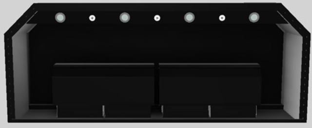 Vent-A-Hood® Designer Series 60" Black Wall Mounted Range Hood-1