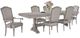 Elements International Glenmore 7-Piece Aged Gray Dining Set-0