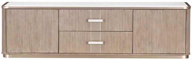 Michael Amini® West Kensington Sea Salt Caramel Media Cabinet-1