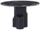 ACME Furniture Kinton Natural Marble Top Round Dining Table with Black Mercana Base-0
