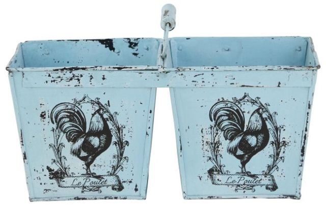 Deco Marche Light Blue Planter-0