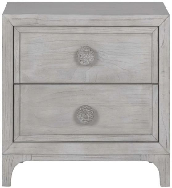 Modus Furniture Boho Chic Washed White Nightstand-2