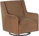 Linon Bernice Brown Swivel Rocking Chair-0