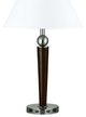 Cal® Lighting & Accessories Metal Espresso/Brushed Steel Desk Lamp-0