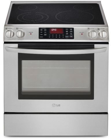 LG 30" Slide In Electric Range-Stainless Steel-0