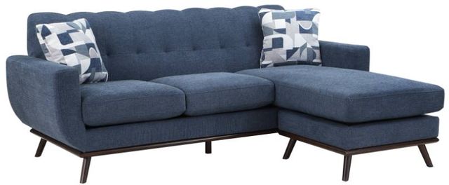 Homelegance® Everton 2-Piece Blue Reversible Sectional and Chaise-0