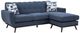 Homelegance® Everton 2-Piece Blue Reversible Sectional and Chaise-0