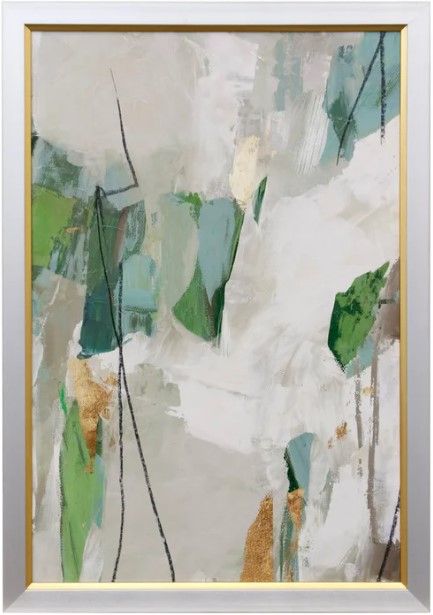 Stylecraft Enchanted Emerald Textured Framed Print -0