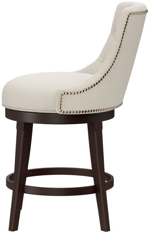 HH2 Home Halbrooke Chocolate/Cream Counter Height Stool-3