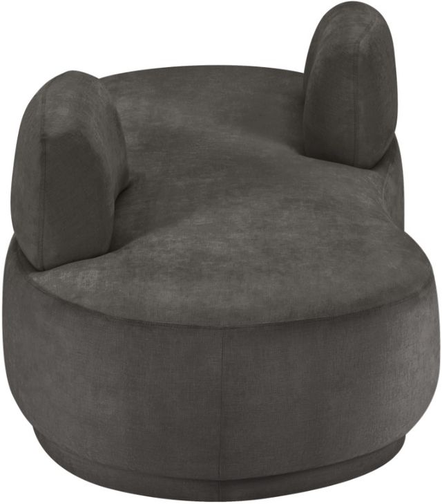 Meridian Furniture Argyle Gray Chenille Fabric Chaise-1