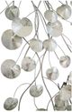 Moe's Home Collection Aurella 2-Piece Metallic Silver Leaves Wall Decor Set-2