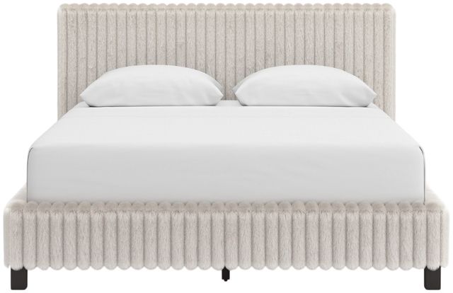 Signature Design by Ashley® Birmonton White Queen Upholstered Panel Bed-2