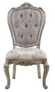ACME Furniture Ariadne 2-Piece Antique Platinum/Beige Side Chair Set-3