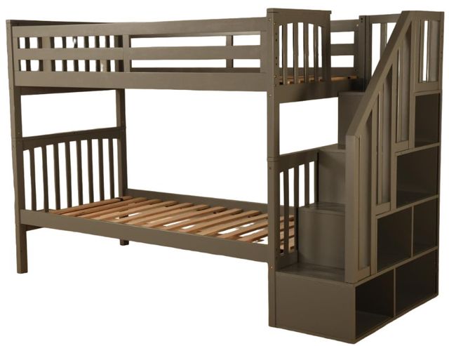 Kodiak Furniture Kelcie Dark Gray Twin/Twin Bunk Youth Bed-2