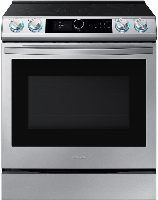 Samsung 30" Fingerprint Resistant Stainless Steel Slide-In Electric Range-0