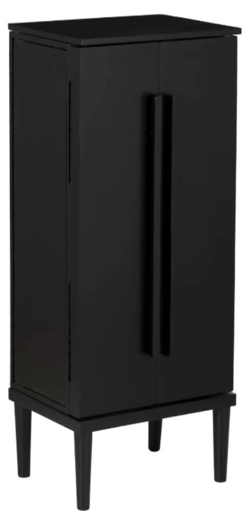Powell® Jenn Black Jewelry Armoire-0