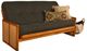 Kodiak Furniture Westport Linen Charcoal/Honey Full Futon with Mattress-0