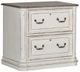 Liberty Furniture Magnolia Manor Antique White/Weathered Brown Junior Executive Media Lateral File-1