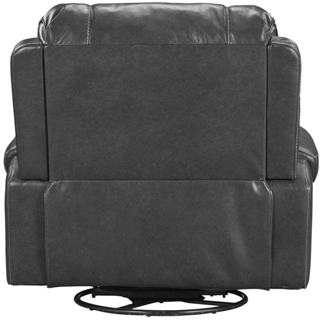 Albany Industries Winslow Gray Manual Swivel Glider Recliner-2