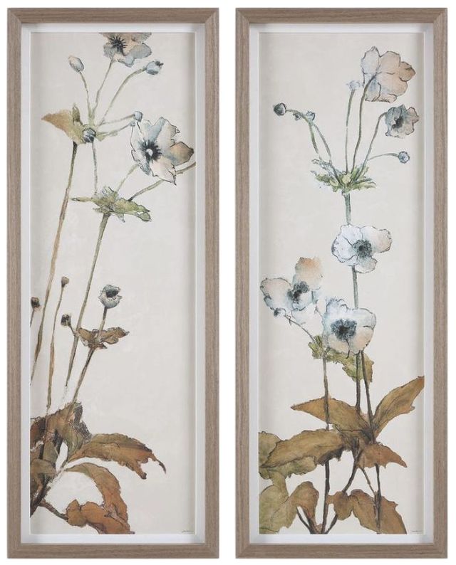 Uttermost® Garden 2-Piece Study Framed Floral Prints-0