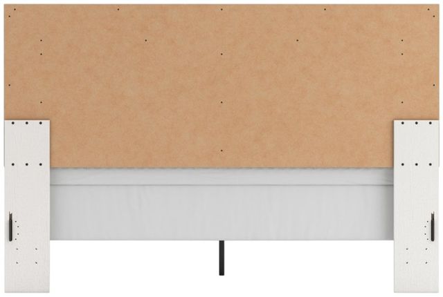 Signature Design by Ashley® Zuraleus White King Panel Bed with Upholstered Headboard-4