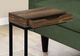 Monarch Specialties Inc. Brown Reclaimed Wood Drawer Accent Table with Black Metal Base-2