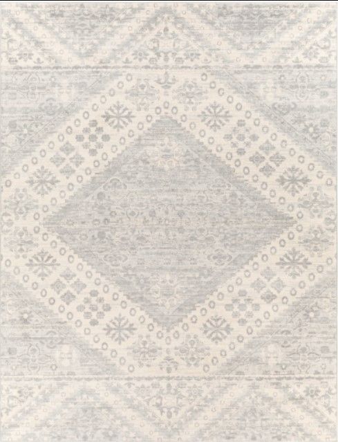 Surya Monaco Gray/Ivory 4'x6' Area Rug-0