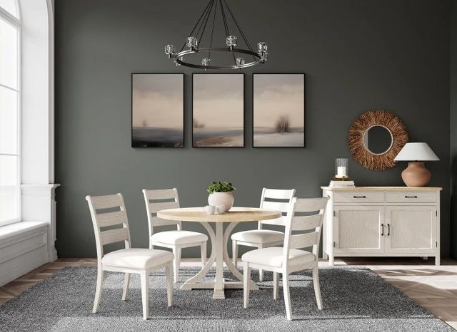 Riverside Furniture Glenndale Aged White/Wheat Buffet-1