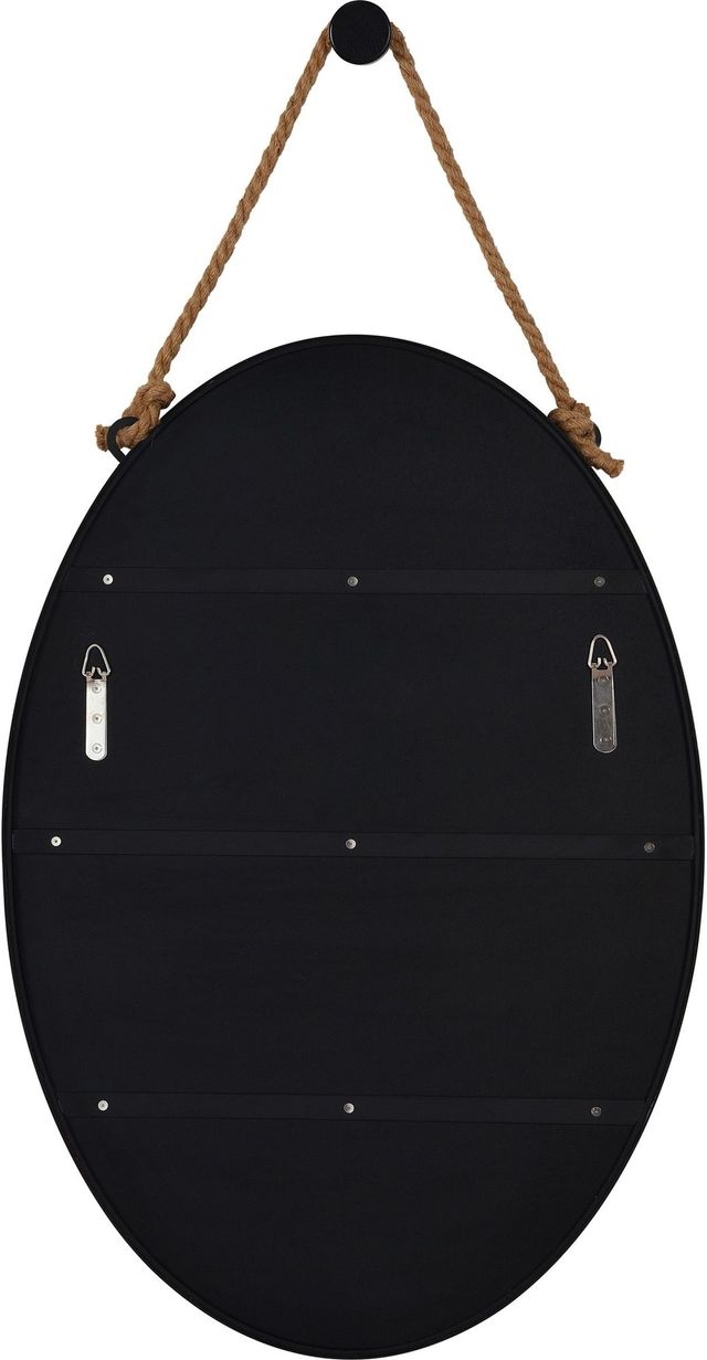 Renwil® Parbuckle Black Powder Coated Wall Mirror-2