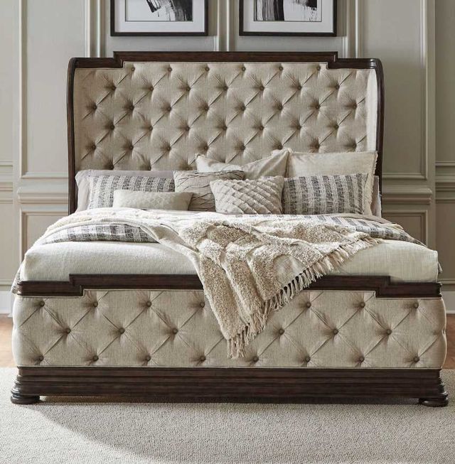Liberty Furniture Provence Park Chateau Brown/Cream Queen Shelter Bed-1