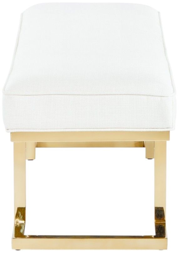 Michael Amini® Belmont Place Bright Gold Bed Bench -3