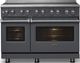 Viking® 5 Series 48" Cast Black Pro Style Induction Range with Polished Chrome Trim-4