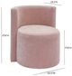 TOV Furniture Alyssa Pink Rolling Desk Chair-2