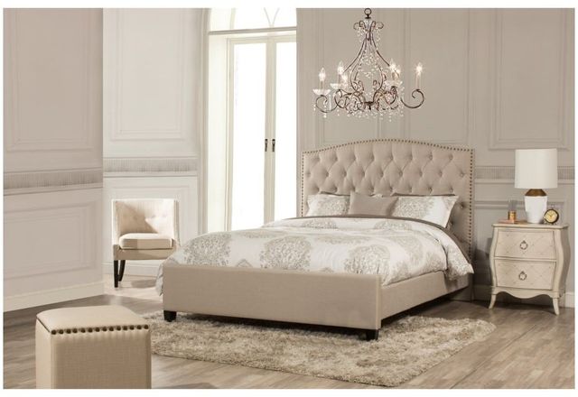HH2 Home Lila Linen Sandstone Queen Bed-1