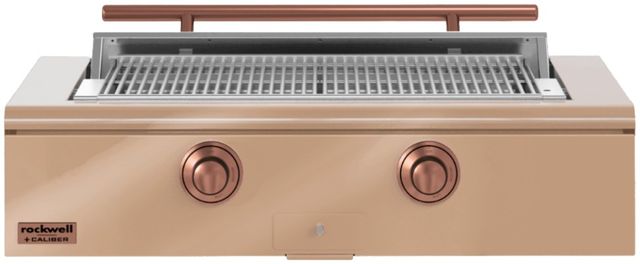 Caliber™ Rockwell Social 2-Burner Champagne Built-In Natural Gas Grill with Copper Hardware-0
